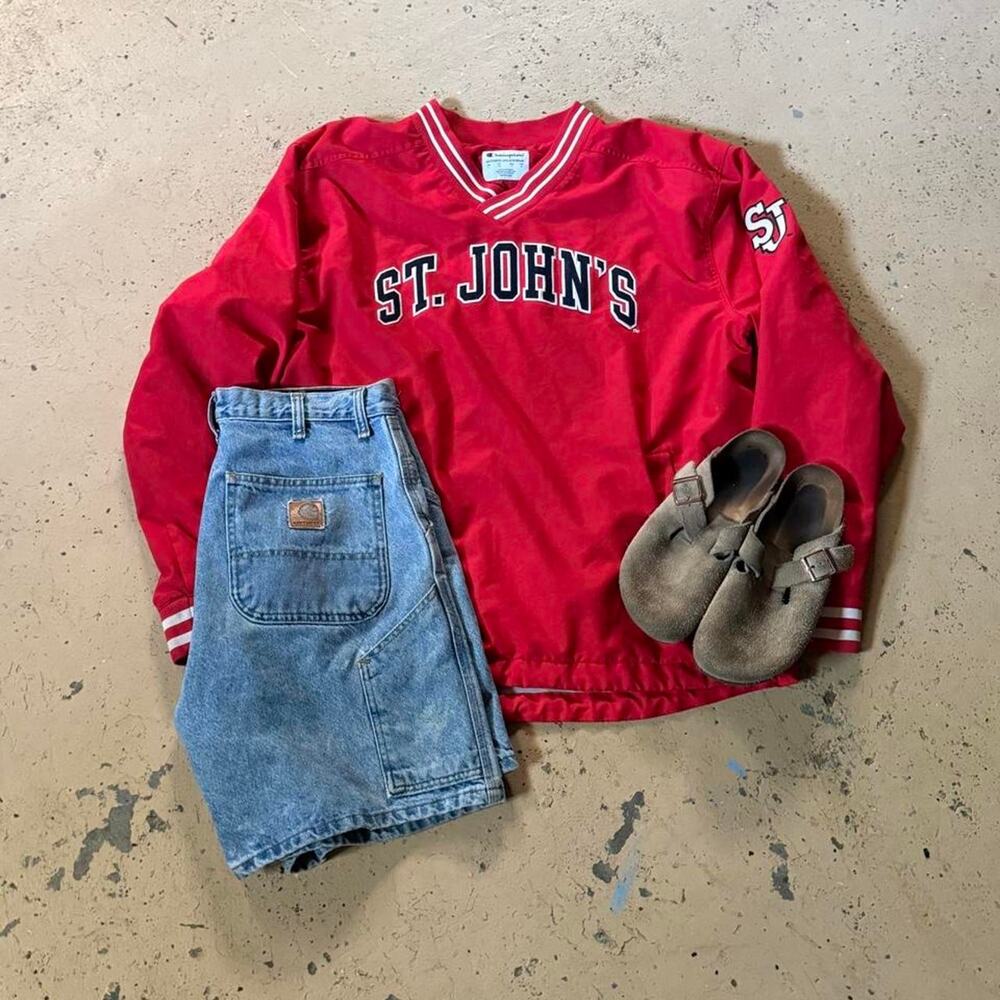 Vintage St. John’s red storm champion pullover